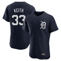 Detroit Tigers #33 Colt Keith Player Navy CLOTHIN Limited Elite Home Stitched Jerseys