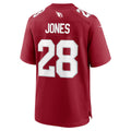 A.Cardinals #28 Elijah Jones Cardinal CLOTHIN Team Game Jersey