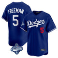 Los Angeles Dodgers #5 Freddie Freeman Player Royal CLOTHIN World Series Meet Limited Home Stitched Jerseys
