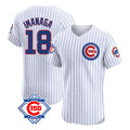 Chicago Cubs #18 Shota Imanaga Player White CLOTHIN 150th Anniversary Limited Elite Home Game Stitched Jerseys