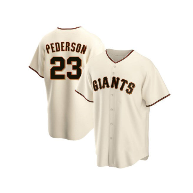 San Francisco Giants #23 Joc Pederson Cream CLOTHIN Home Jersey