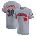 Cincinnati Reds #30 Ken Griffey Player Gray CLOTHIN Limited Elite Home Stitched Jerseys