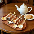 High Aesthetic Ceramic Long Handled Spoon Cute Baking Bread and Biscuit Design Household Rice Spoon Soup Spoon Underglaze Color