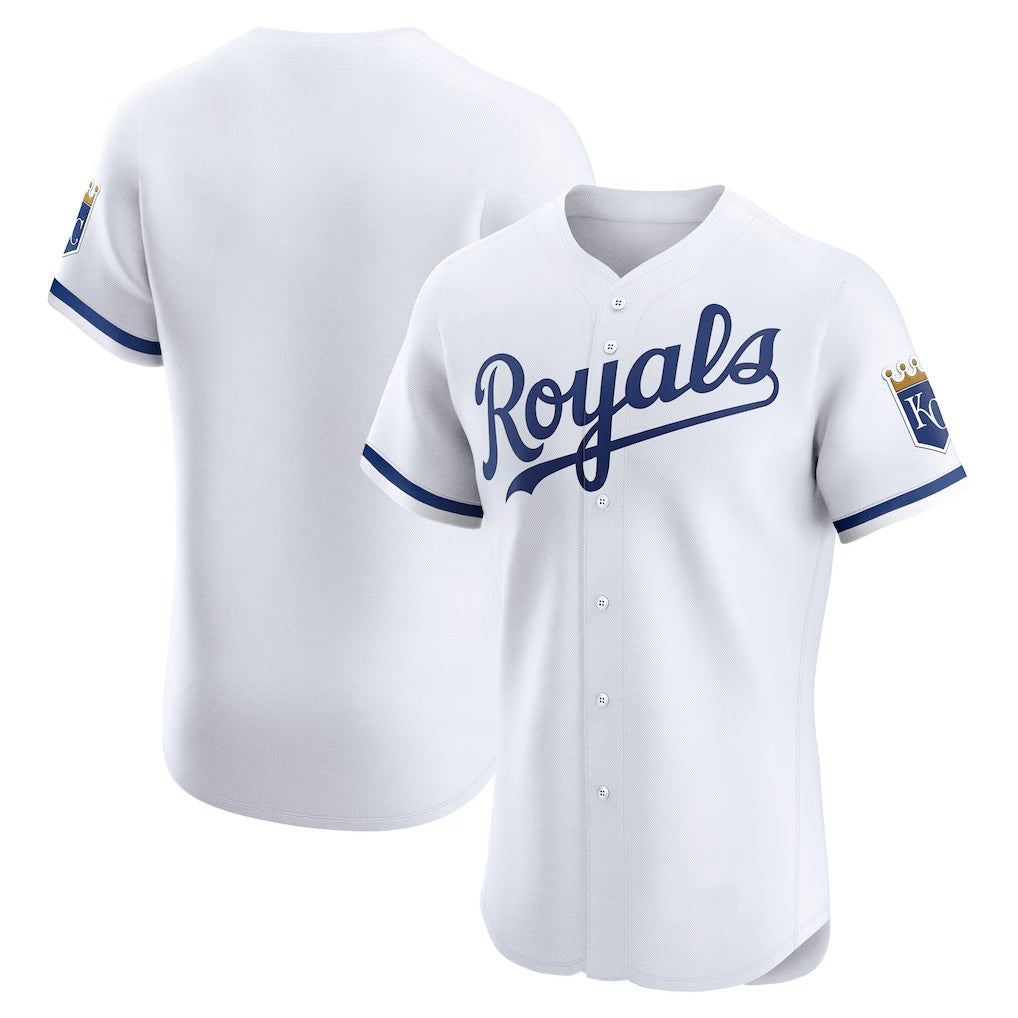 Kansas City Royals White CLOTHIN Home Elite Jersey