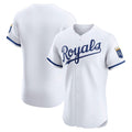 Kansas City Royals White CLOTHIN Home Elite Jersey