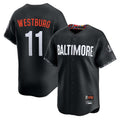 Baltimore Orioles #11 Jordan Westburg Player Black CLOTHIN City Connect Limited Home Game Stitched Jerseys