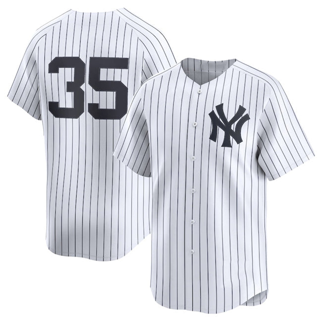 New York Yankees #35 Cody Bellinger White CLOTHIN 2024 Home Limited Stitched Jersey