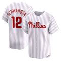 Philadelphia Phillies #12 Kyle Schwarber White CLOTHIN Home Limited Player Jersey