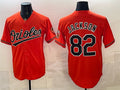 Baltimore Orioles #82 Jeremiah Jackson Orange CLOTHIN Cool Base Stitched Jersey