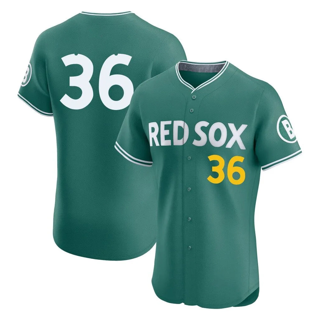 Boston Red Sox #36 Triston Casas Player Green CLOTHIN City Connect Limited Elite Home Game Stitched Jerseys1