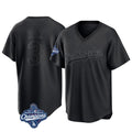 Los Angeles Dodgers #3 Edwin D¨ªaz Player Black CLOTHIN World Series Meet Pitch Fashion T-shirt Stitched Jerseys