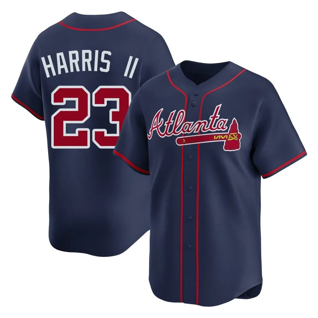 Atlanta Braves #23 Michael Harris II Player Navy CLOTHIN Limited Home Game Stitched Jerseys