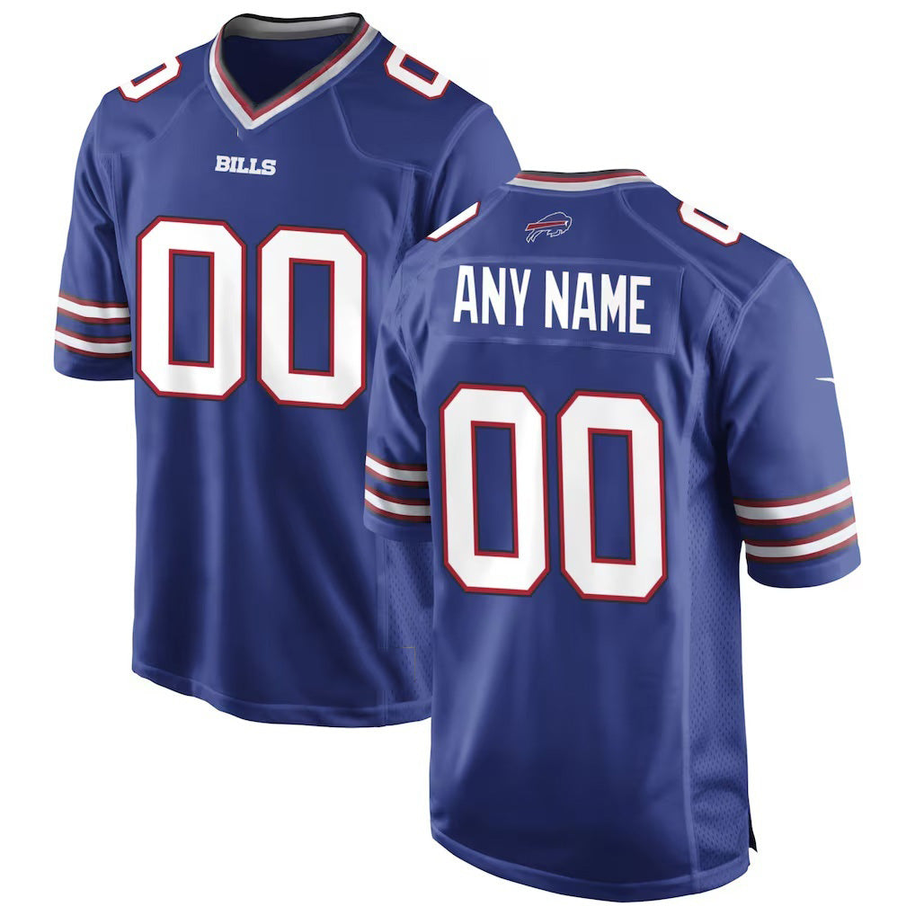 Custom B.Bills Royal CLOTHIN Game Jersey