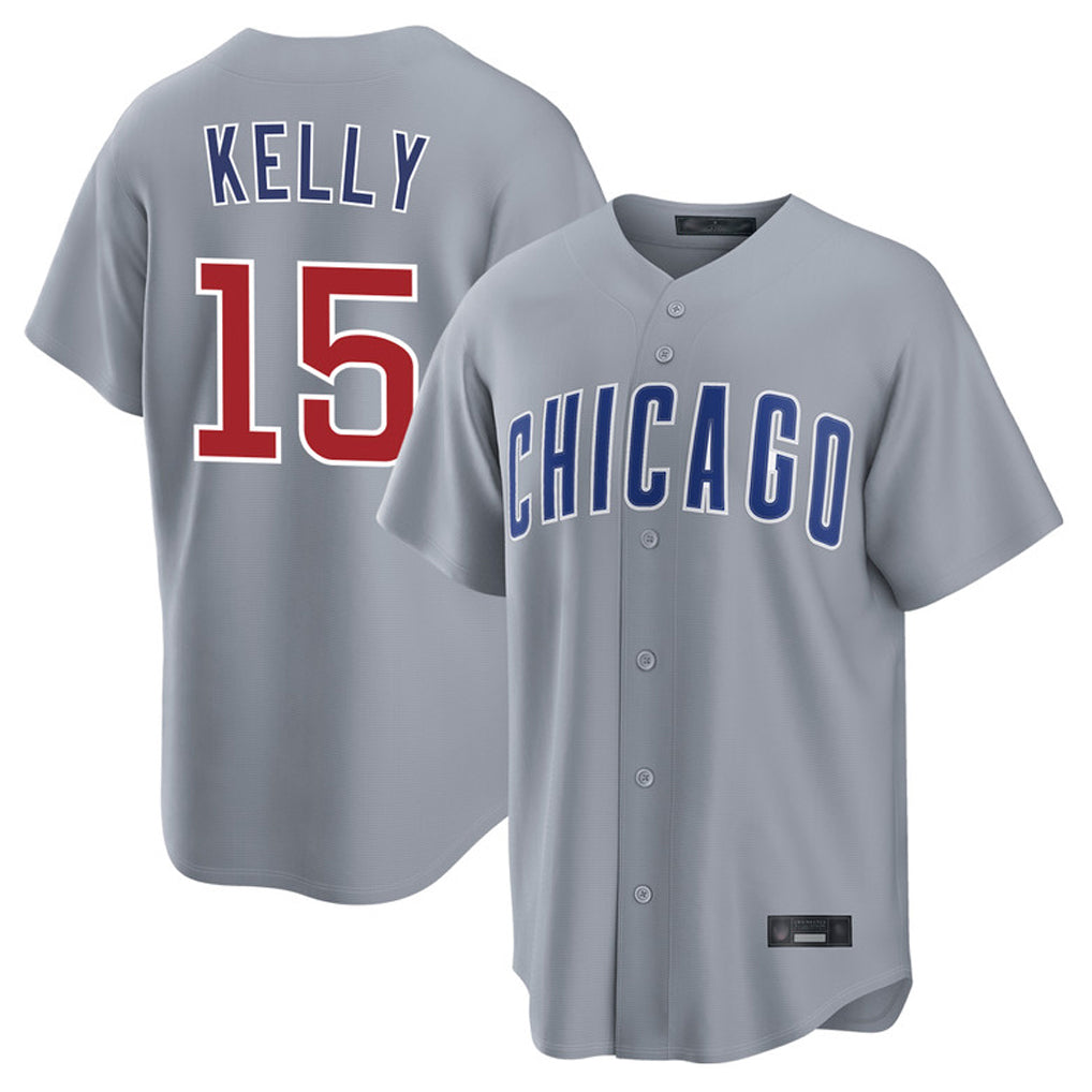 Chicago Cubs #15 Carson Kelly Player Gray CLOTHIN Home Game Stitched Jerseys