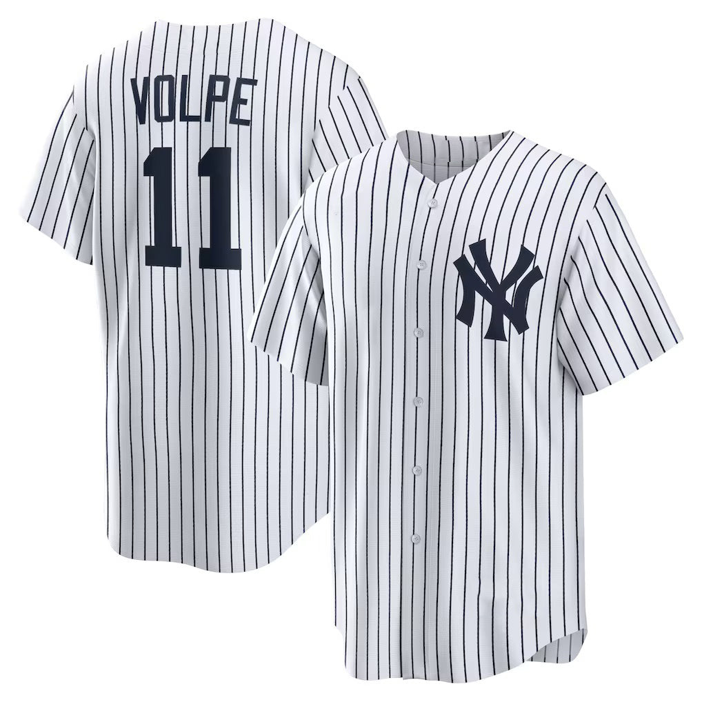 New York Yankees #11 Anthony Volpe White CLOTHIN Home Replica Player Jersey
