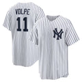 New York Yankees #11 Anthony Volpe White CLOTHIN Home Replica Player Jersey