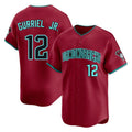 Arizona Diamondbacks #12 Lourdes Gurriel Jr Player Red CLOTHIN Limited Home Game Stitched Jerseys