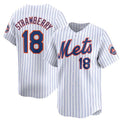 New York Mets #18 Darryl Strawberry White CLOTHIN 2024 Home Limited Stitched Jersey