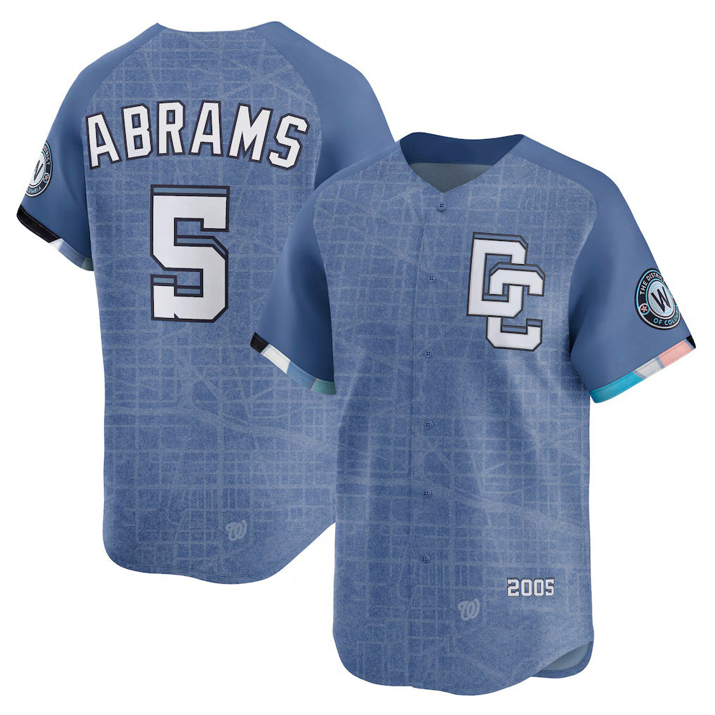 Washington Nationals #5 CJ Abrams Blue CLOTHIN 2025 City Connect Limited Jersey