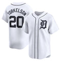 Detroit Tigers #20 Spencer Torkelson White CLOTHIN Home Limited Player Jersey