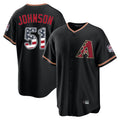 Arizona Diamondbacks #51 Randy Johnson Player Black CLOTHIN USA 250 Fourth of July Game Home Stitched Jerseys