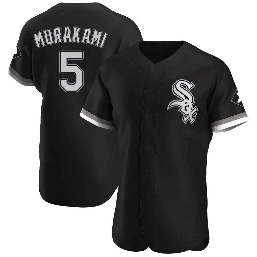 Chicago White Sox #5 Munetaka Murakami Player Black CLOTHIN Limited Elite Home Stitched Jerseys