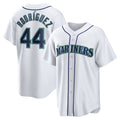 Seattle Mariners #44 Julio Rodriguez White CLOTHIN Home Replica Player Jersey