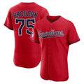 Cleveland Guardians #75 Connor Brogdon Player Red CLOTHIN Limited Elite Home Stitched Jerseys
