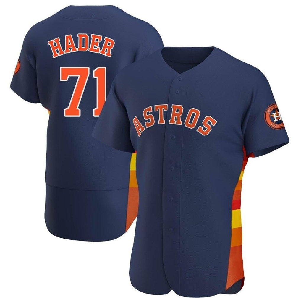 Houston Astros #71 Josh Hader Player Navy CLOTHIN Limited Elite Home Stitched Jerseys