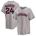 Cleveland Guardians #24 Triston McKenzie Player Gray CLOTHIN Game Home Stitched Jerseys