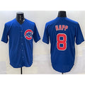 Chicago Cubs #8 Ian Happ Royal CLOTHIN Cool Base Stitched Jersey