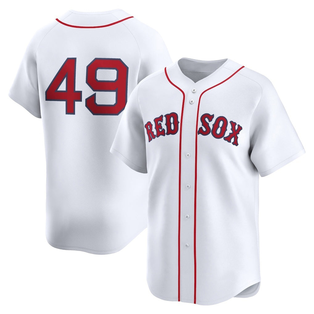 Boston Red Sox #49 Tim Wakefield White CLOTHIN Home Limited Player Jersey