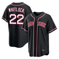 Boston Red Sox #22 Garrett Whitlock Player Black CLOTHIN Out Home Game Stitched Jerseys