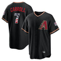 Arizona Diamondbacks #7 Corbin Carroll Player Black CLOTHIN USA 250 Fourth of July Game Home Stitched Jerseys
