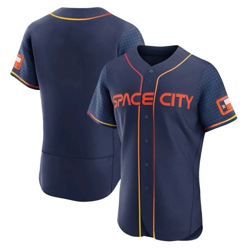Houston Astros Blank Player Navy CLOTHIN City Connect Limited Elite Home Stitched Jerseys