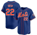 New York Mets #22 Juan Soto Royal CLOTHIN 2024 Alternate Limited Stitched Jersey