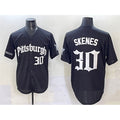 Pittsburgh Pirates #30 Paul Skenes Black CLOTHIN 'Gothic Steel City Edition' Vapor Limited Stitched Jersey