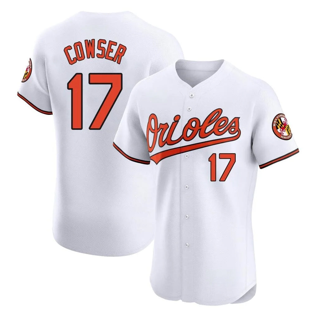 Baltimore Orioles #17 Colton Cowser Player White CLOTHIN Limited Elite Home Game Stitched Jerseys
