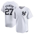New York Yankees #27 Giancarlo Stanton White CLOTHIN Home Limited Player Jersey