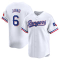 Texas Rangers #6 Josh Jung White CLOTHIN Home Limited Player Jersey