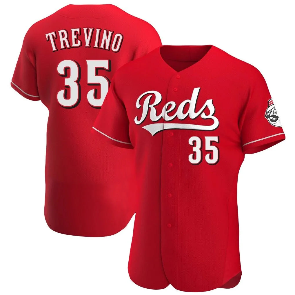 Cincinnati Reds #35 Jose Trevino Player Red CLOTHIN Limited Elite Home Stitched Jerseys