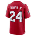 A.Falcons #24 A.J. Terrell Red CLOTHIN Game Jersey