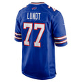B.Bills #77 Chase Lundt Royal CLOTHIN Team Game Jersey