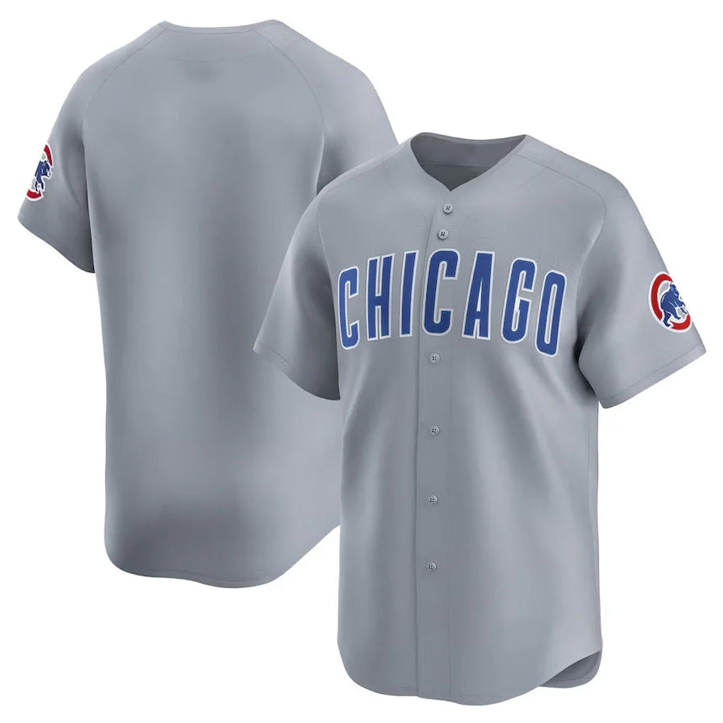 Chicago Cubs Gray CLOTHIN Road Limited Home Game Blank Player Stitched Jerseys