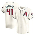 Arizona Diamondbacks #41 Carlos Santana Player Cream CLOTHIN Limited Home Game Stitched Jerseys