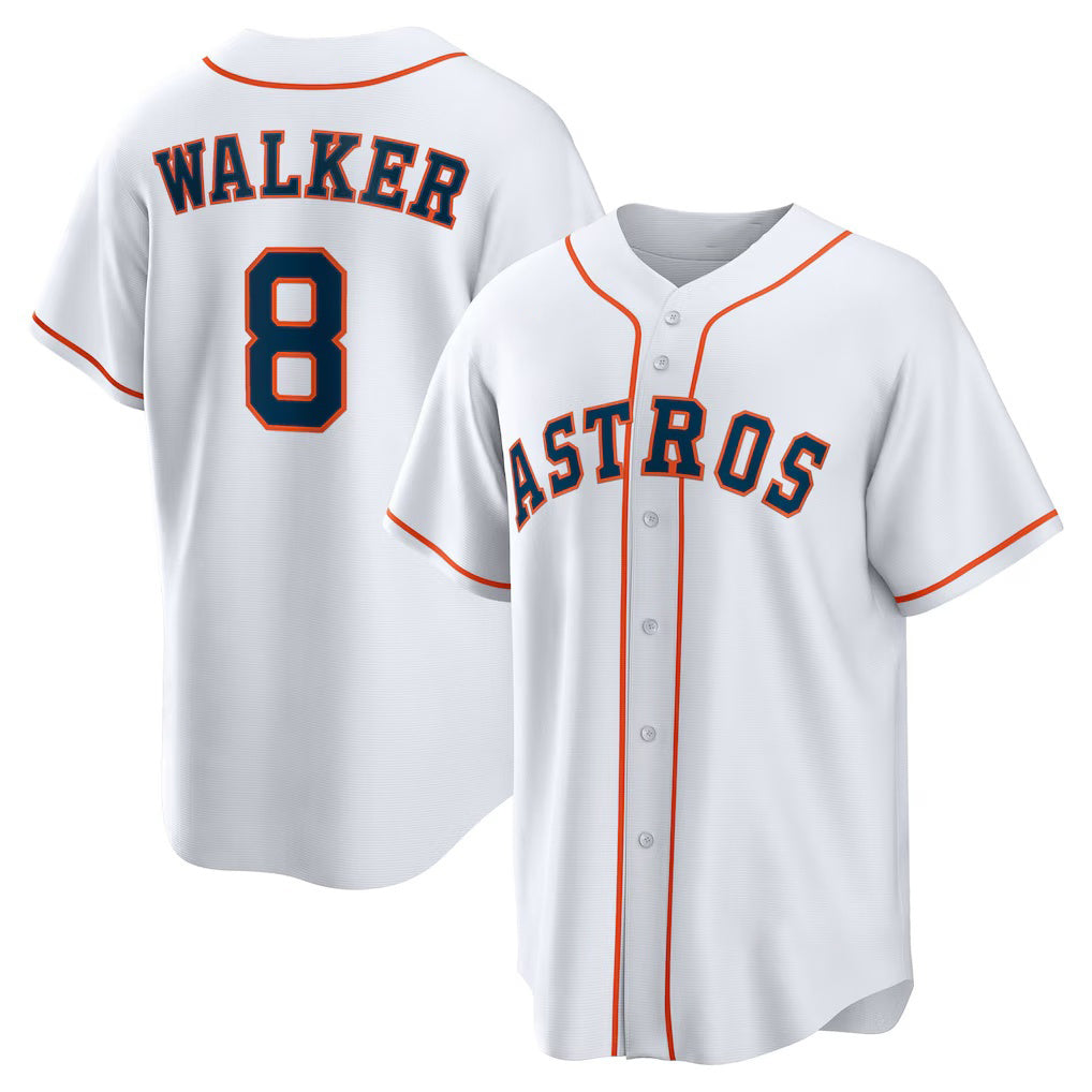 Houston Astros #8 Christian Walker White CLOTHIN Home Replica Jersey