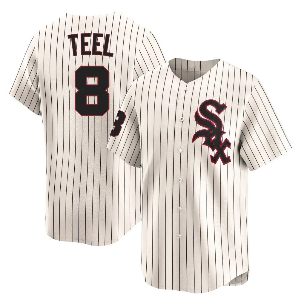 Chicago White Sox #8 Kyle Teel Player Cream CLOTHIN Cooperstown Collection Limited Home Stitched Jerseys
