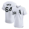 Chicago White Sox #64 Shane Smith Player White CLOTHIN Stripe Limited Elite Home Stitched Jerseys