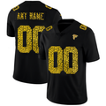 Custom A.Falcons Black CLOTHIN Leopard Print Fashion Vapor Limited Jersey