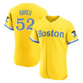 Boston Red Sox #52 Wilyer Abreu Player Yellow CLOTHIN Limited Elite Home Game Stitched Jerseys1